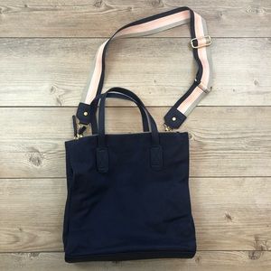 NEW ERIN CONDREN navy canvas planner tote